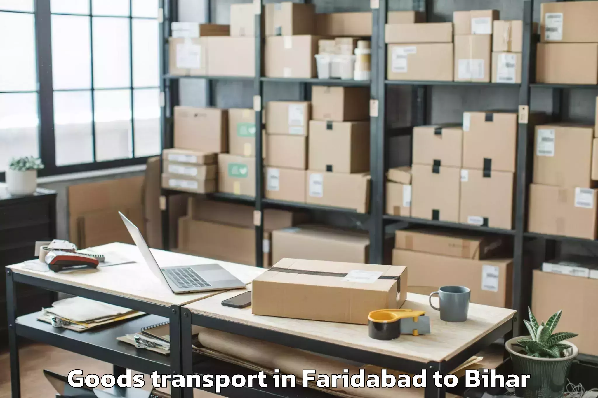 Faridabad to Barharia Goods Transport Booking